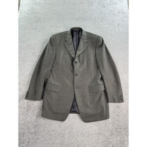 Canali Suit Jacket 42 L Taupe Wool Cashmere Hopsack Designer Luxury Sport Italy
